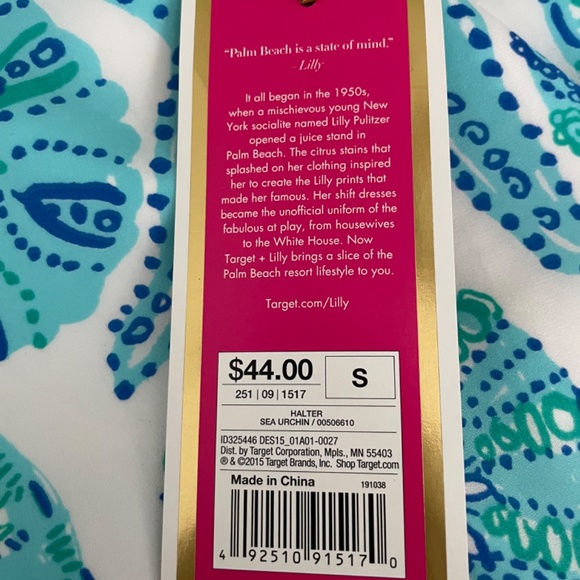 Lilly Pulitzer by Target long blue seashell dress, size small. NWT - Picture 3 of 3